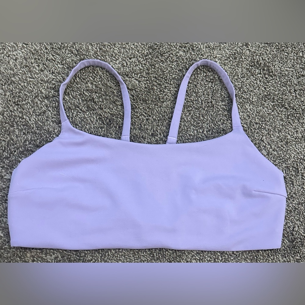 Lavender Lululemon Wunder Train Strappy Bra size 12